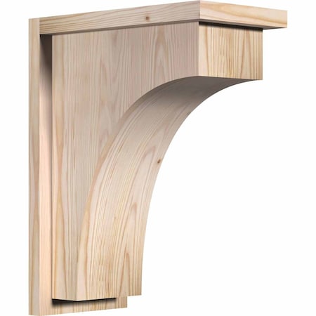 Ekena Millwork Huntington Smooth Corbel w/Backplate, Douglas Fir, 7 1/2"W x 14"D x 18"H COR08X14X18HUN01SDF